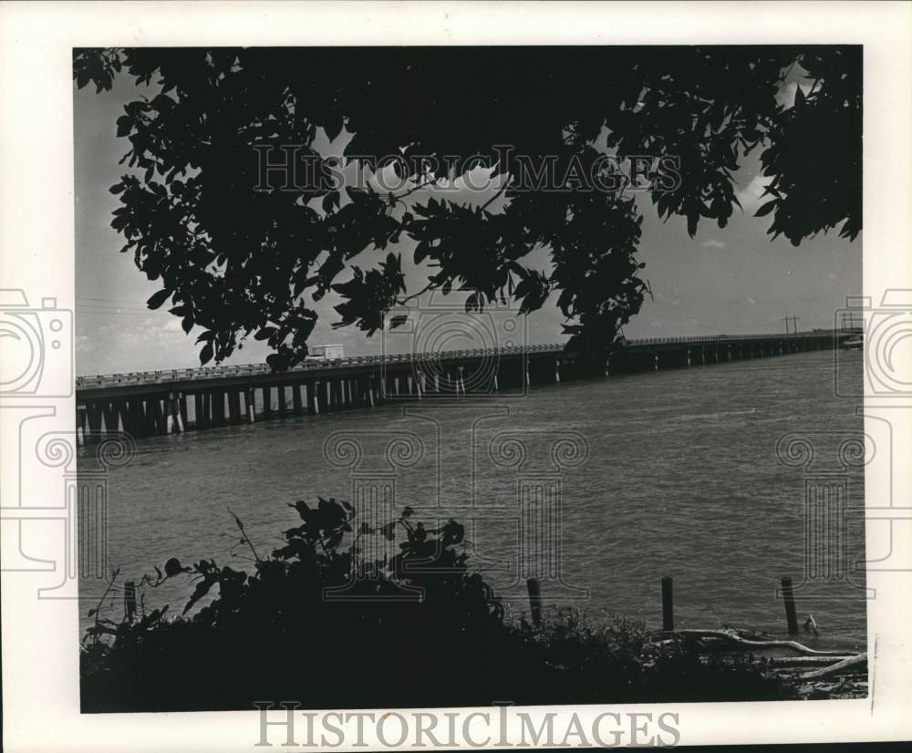 1964 Press Photo Bridge Over Singing River in Mississippi - noc04982