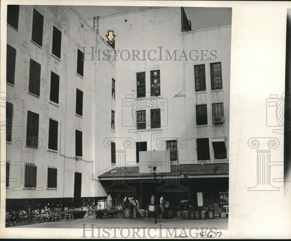 1966 Press Photo Parish Prison escape scene-down inside stairwell - noc05077- Historic Images