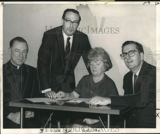 1969 Press Photo Participants in the Interfaith Retreat at St. Joseph Abbey