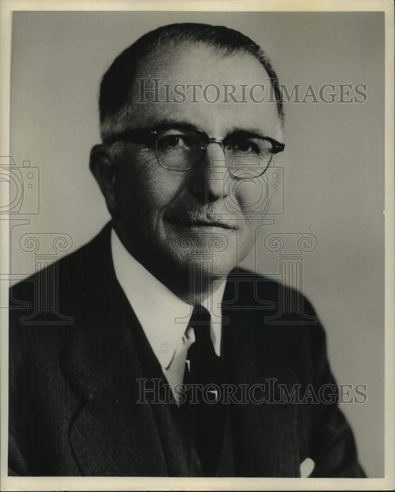 1959 Press Photo H. Ladd Plumley, President State Mutual Life Assurance Company