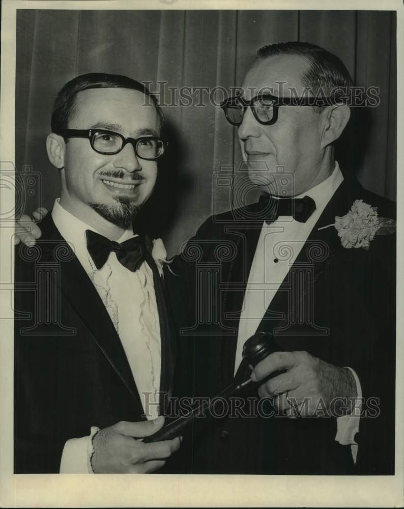 Load image into Gallery viewer, 1967 Press Photo Masonic 191 officers Steven Plotkin and David Gertler installed
