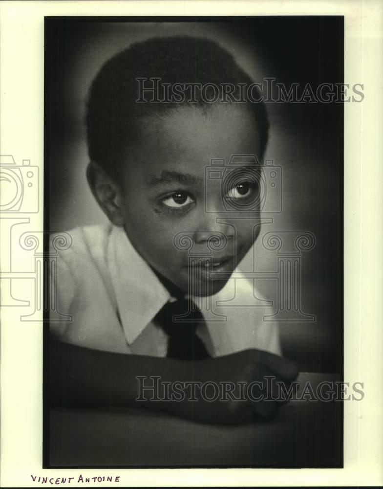 1984 Press Photo School Boy in Louisiana- Historic Images