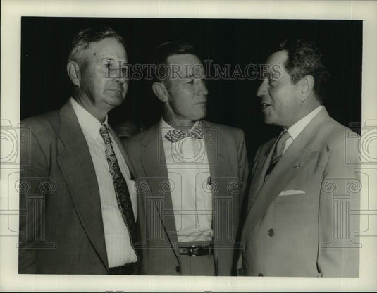 1954 Press Photo Senators W.E. Person, B.B. Rayburn and Sylvan Friedman