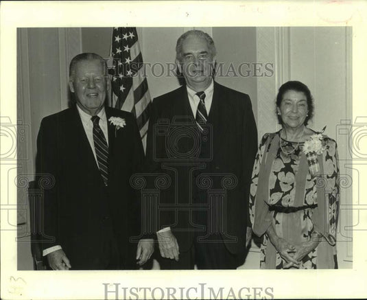 1988 Press Photo New Orleans - Edward Poitevent, John McCarthy, Hester Cire- Historic Images