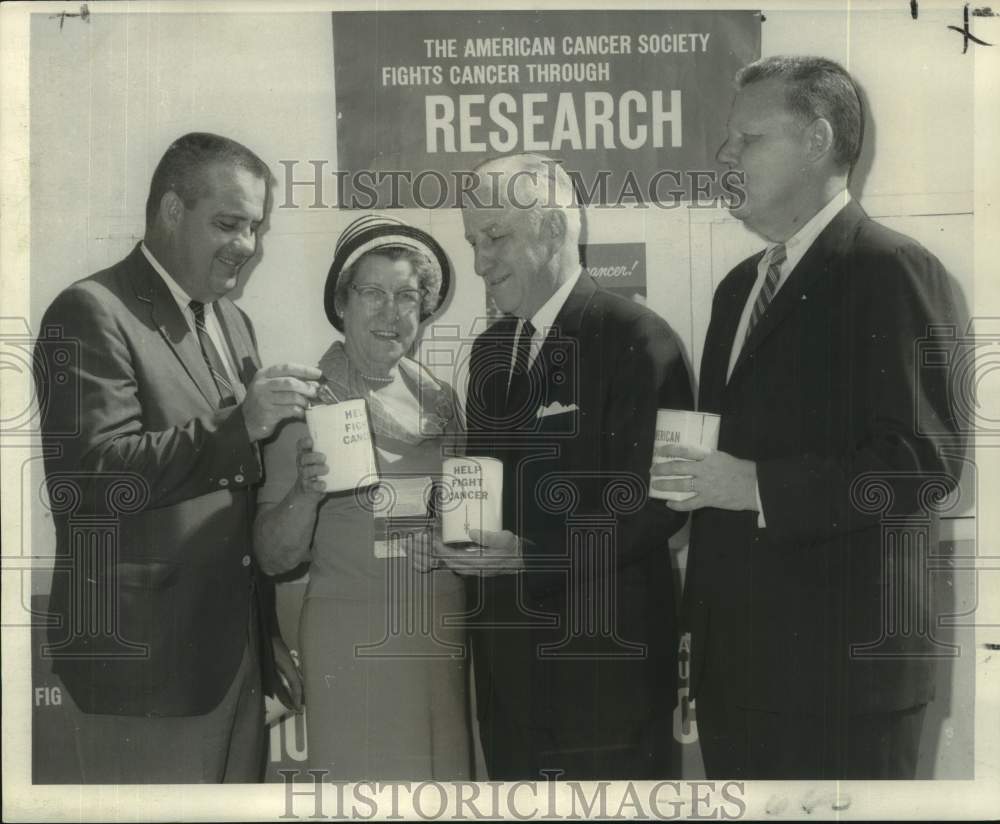 1969 Press Photo American Cancer Society - Booth Dedication, New Orleans
