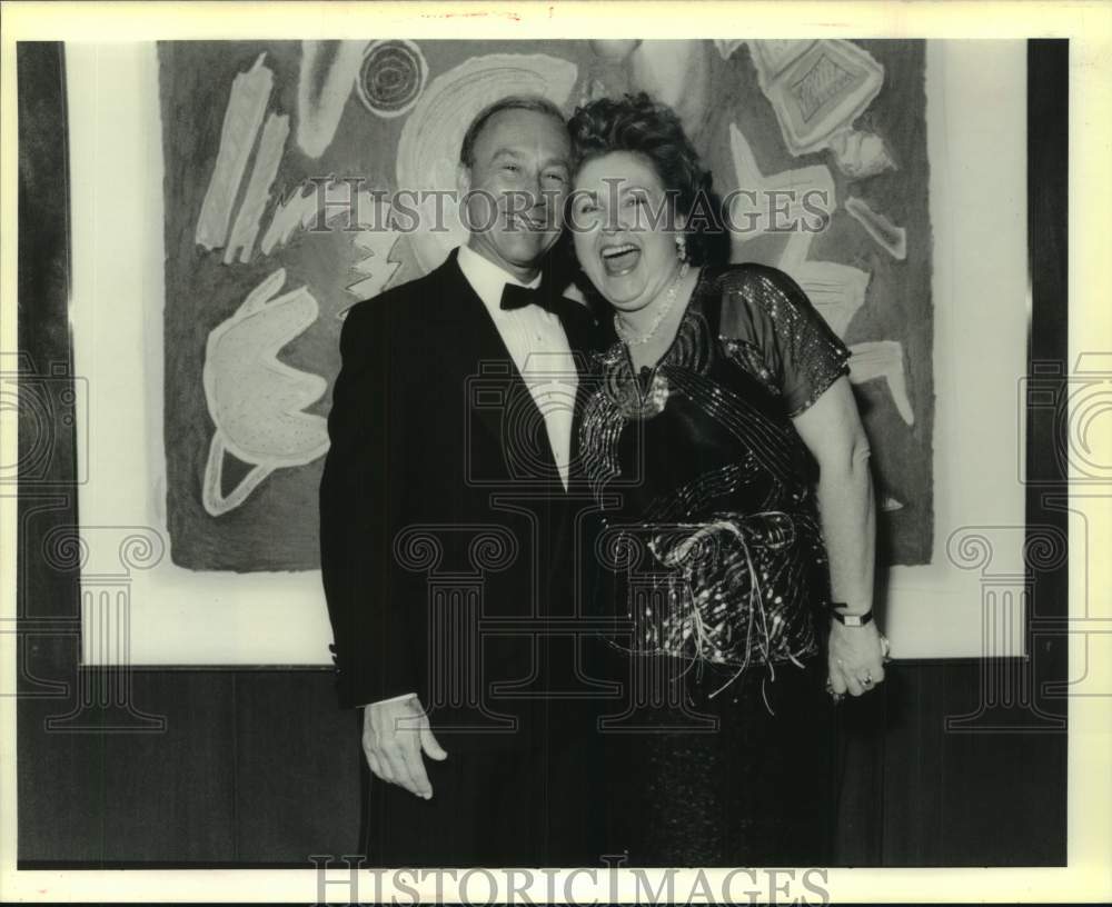 1990 Press Photo Steven Plotkin &amp; Willie LaNasa attend Human Understanding Gala- Historic Images