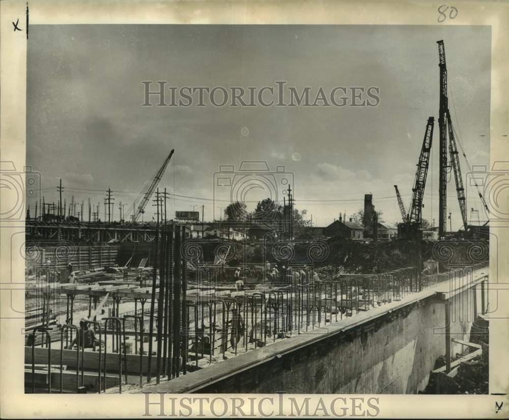 1965 Press Photo New Orleans Police Complex Construction Progress - noc06904