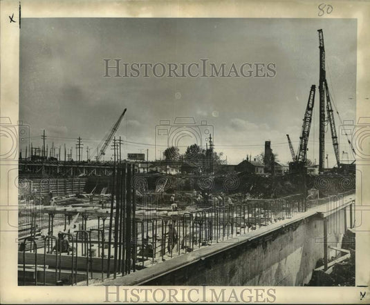 1965 Press Photo New Orleans Police Complex Construction Progress - noc06904