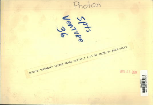 1968 Press Photo Donnie "Skywarp" Little takes aim-Photon Shooting - noc07160