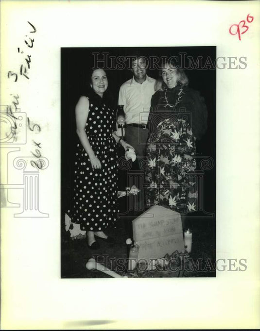 1989 Press Photo Helena Henderson & Ray Starr, Joan Starr at Newman School- Historic Images