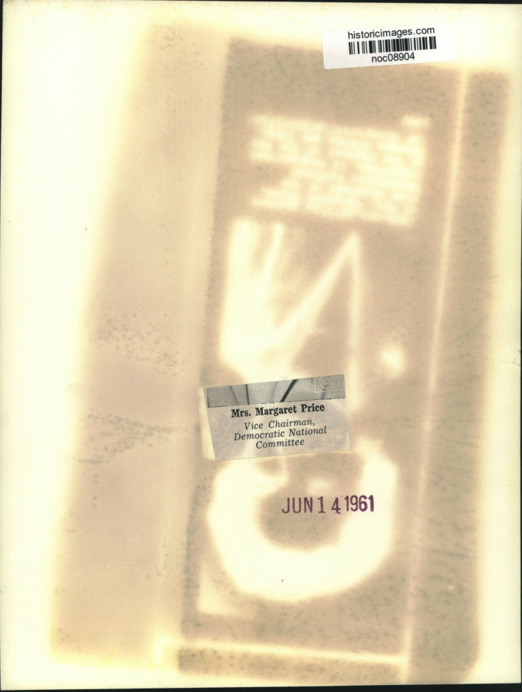 1961 Press Photo Democratic National Committee Vice Chairman Margaret Price