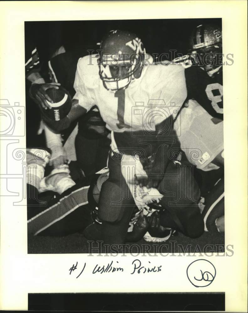 1988 Press Photo William Prince, football player - noc08958