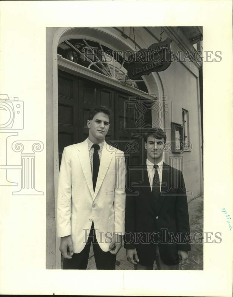 1986 Press Photo Raymond Rando and Tony Frey of Rummel - Historic Images