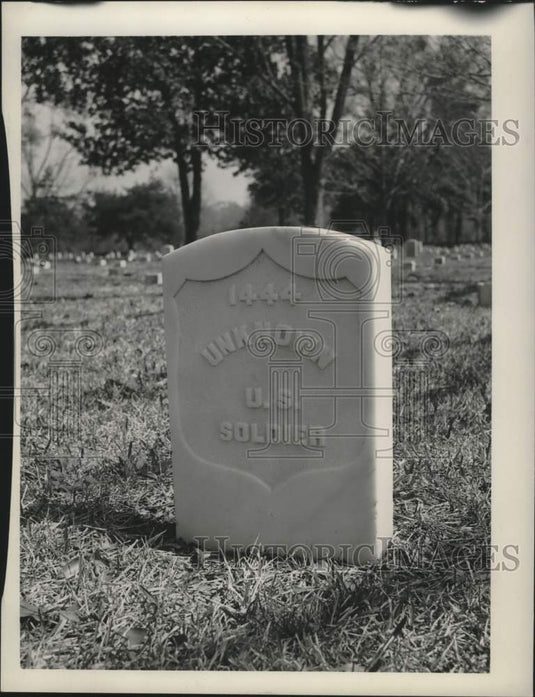 1963 Press Photo Tombstone in the Port Gibson National Cemetery - noc09071