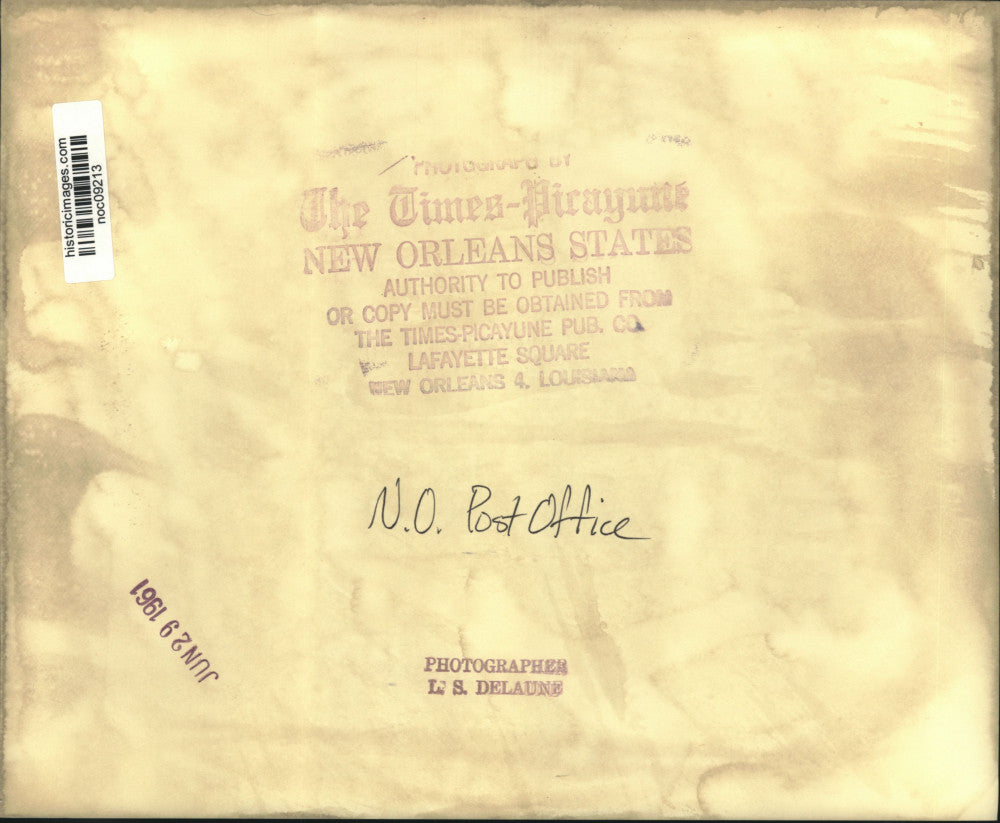 1961 Press Photo Hallway inside the New Orleans Post Office - noc09213