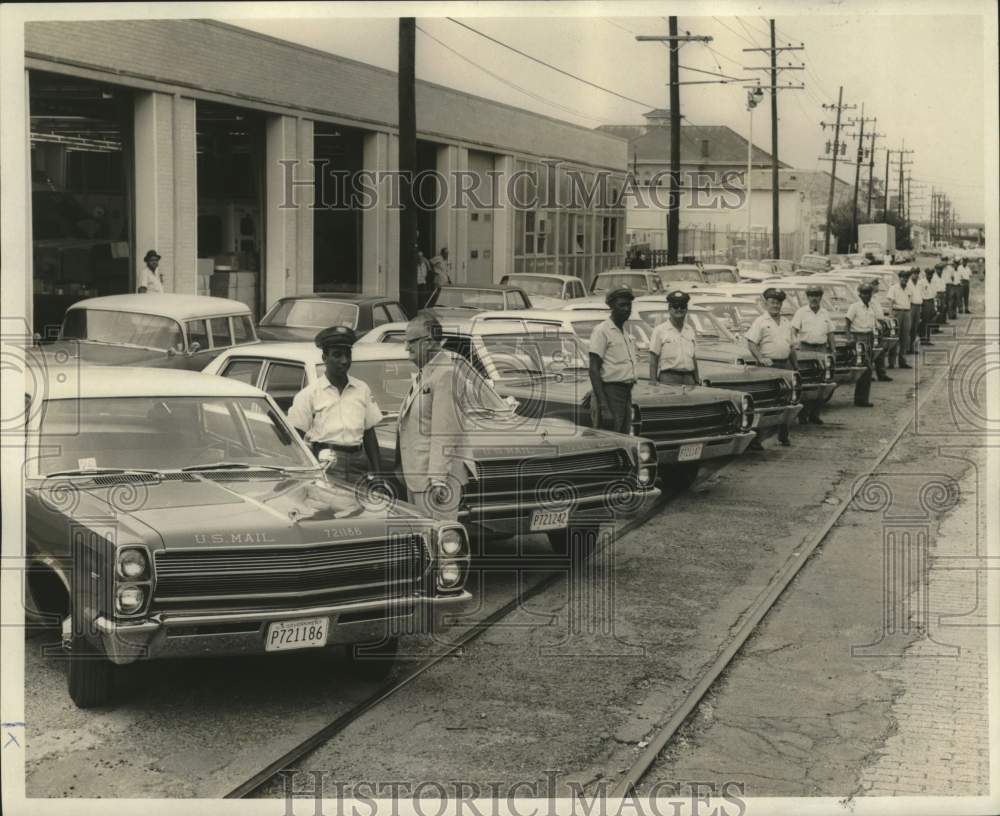1967 Press Photo New Orleans Post Office Sedans - noc09234