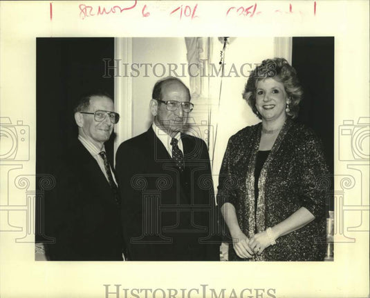 1989 Press Photo Joseph, Elias & Annette N. Rau attending the Hadassah Party - Historic Images