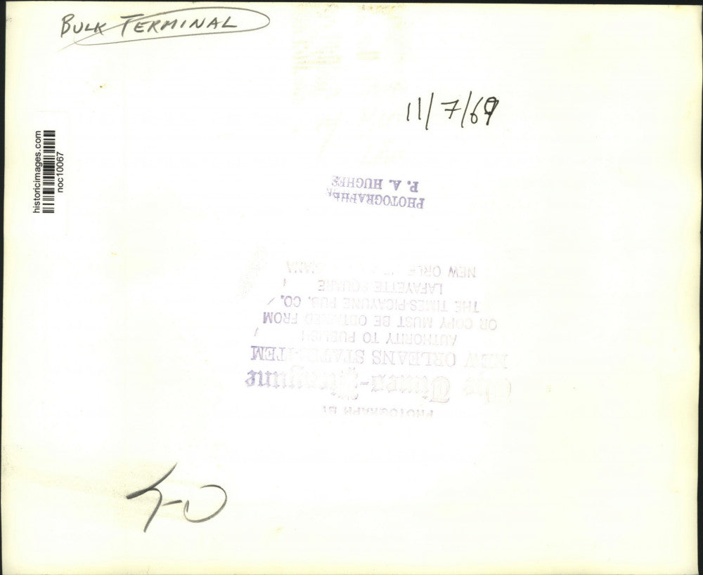 1969 Press Photo A view of Bulk Terminal - noc10067