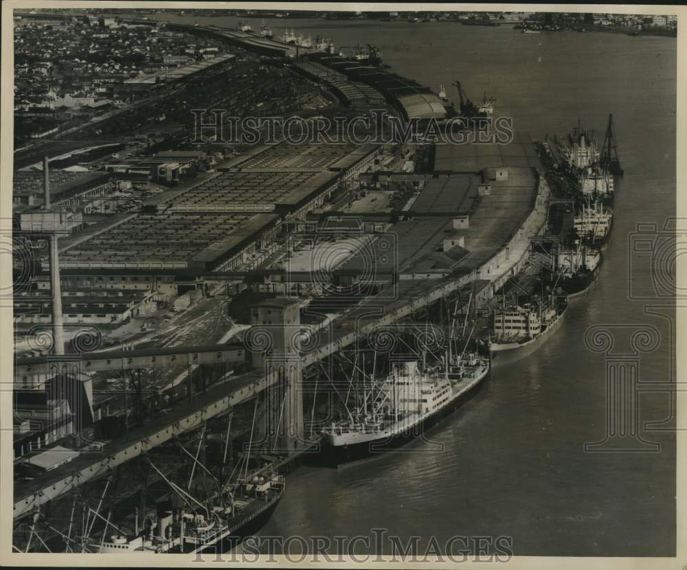 1963 Press Photo Public Commodity Warehouse air view on Foreign Trade Zone No. 2