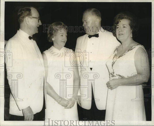 1969 Press Photo Mr. and Mrs. F.J. Richardson, Mr. and Mrs. Kyle Harblin, Jr.