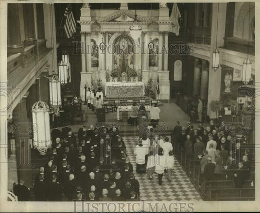 1968 Press Photo Red Mass in St. Louis Cathedral New Orleans - Historic Images