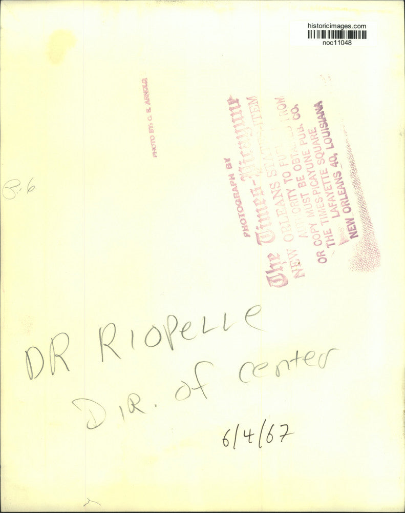 1967 Press Photo Dr. Riopelle,Director of the Primate Center - noc11048