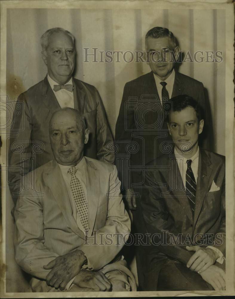 1961 Press Photo Norcom Jackson Senior &amp; officers, International House - Historic Images