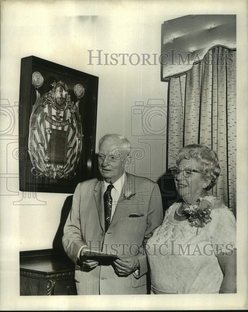 Load image into Gallery viewer, 1969 Press Photo Mr. &amp; Mrs. G. Reyer celebrate 50th anniversary in New Orleans
