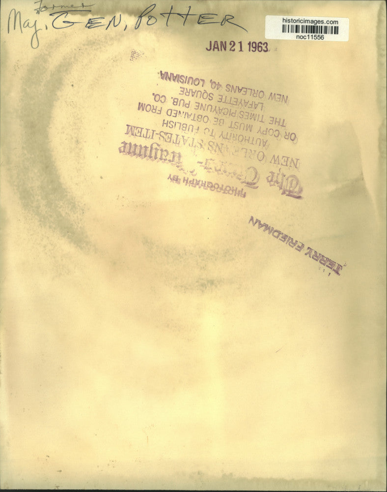 1963 Press Photo Major General Potter - noc11556