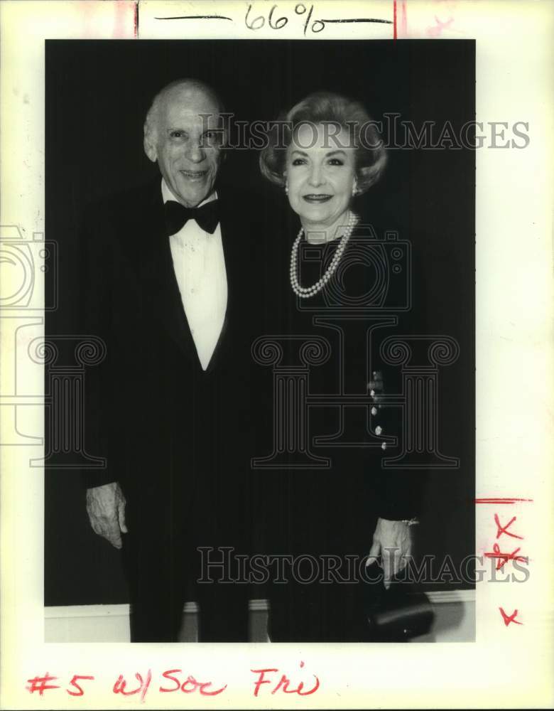 1991 Press Photo Moise and Melba Steeg, Jewish Hospital Event- Historic Images