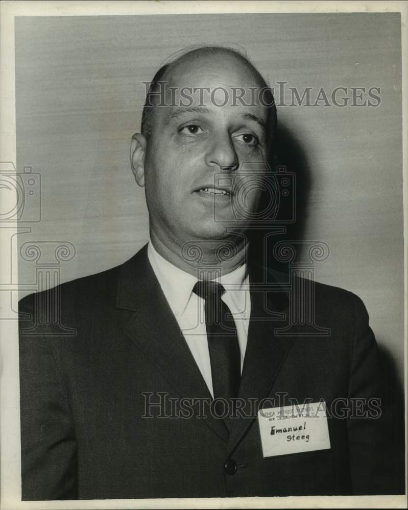 1963 Press Photo Emanuel Steeg, president of Parents Without Partners, Inc.