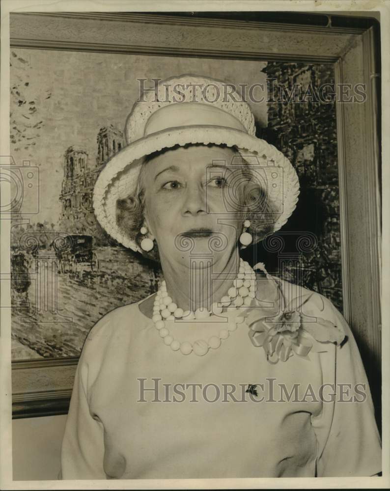 1964 Press Photo Mrs. George Pourciau, President, Pharmaceutical Auxiliary