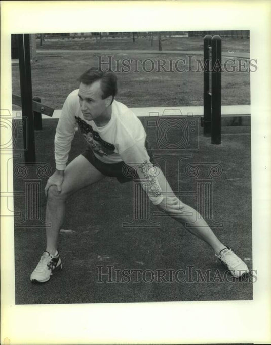 1990 Press Photo Mike Porter, Mardi Gras Marathoner- Historic Images