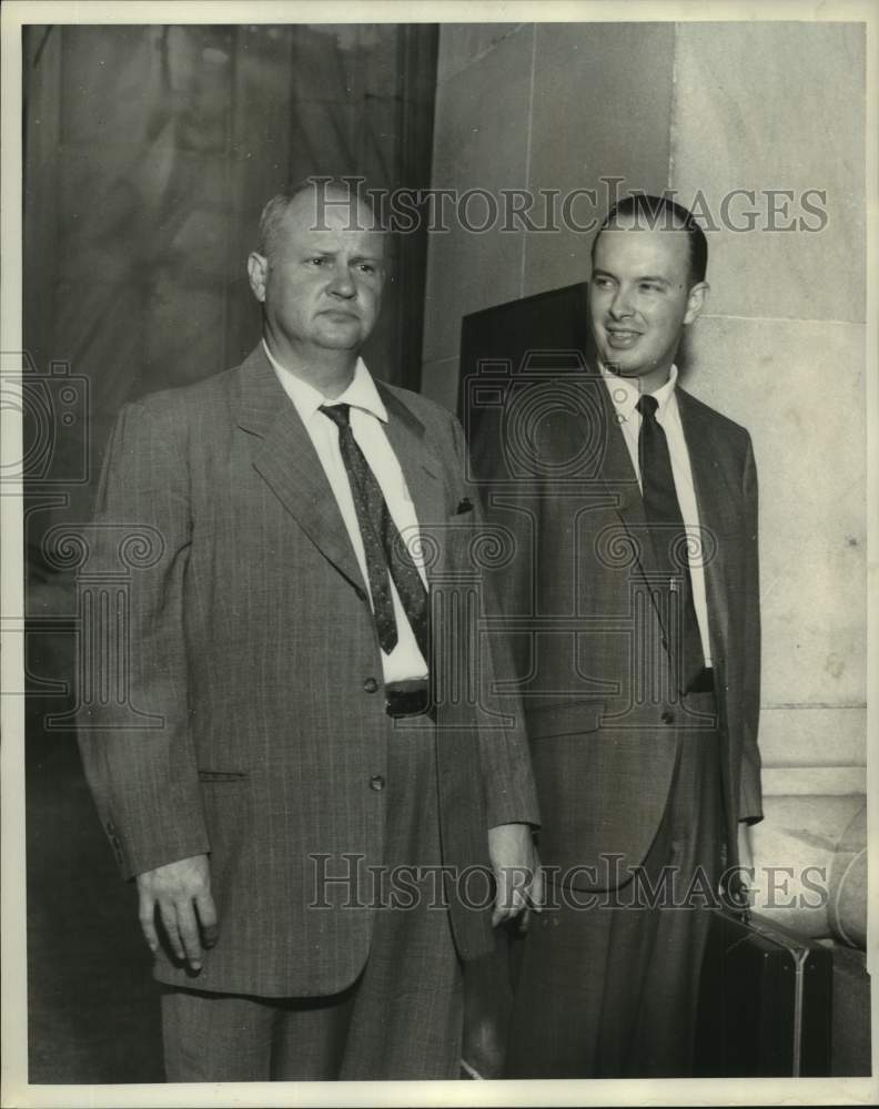 1968 Press Photo Louis B. Porter &amp; John Hantel, Lawyers for Mississippi Bridge- Historic Images