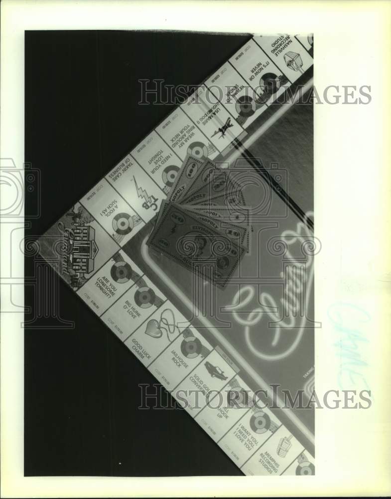 1995 Press Photo Elvisopoly Board, a Possible Gift For Christmas- Historic Images