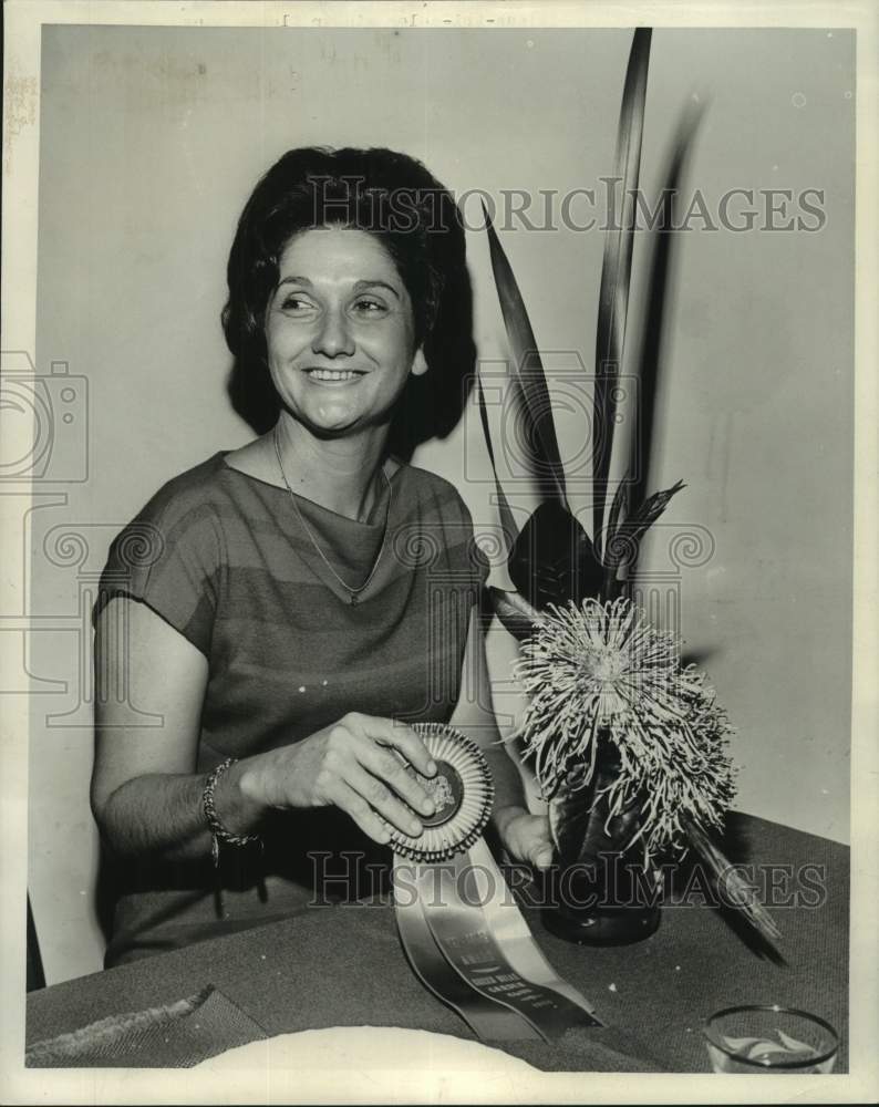 1966 Press Photo Gentilly Woods Garden Club - Mrs. Rita Miklaus - noc11850- Historic Images