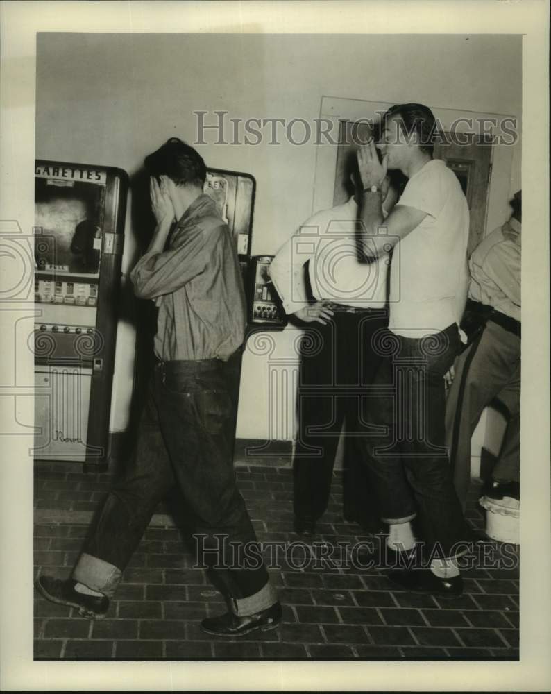 1957 Press Photo Ronald J. Jochen and John Nieubuurt - noc11858