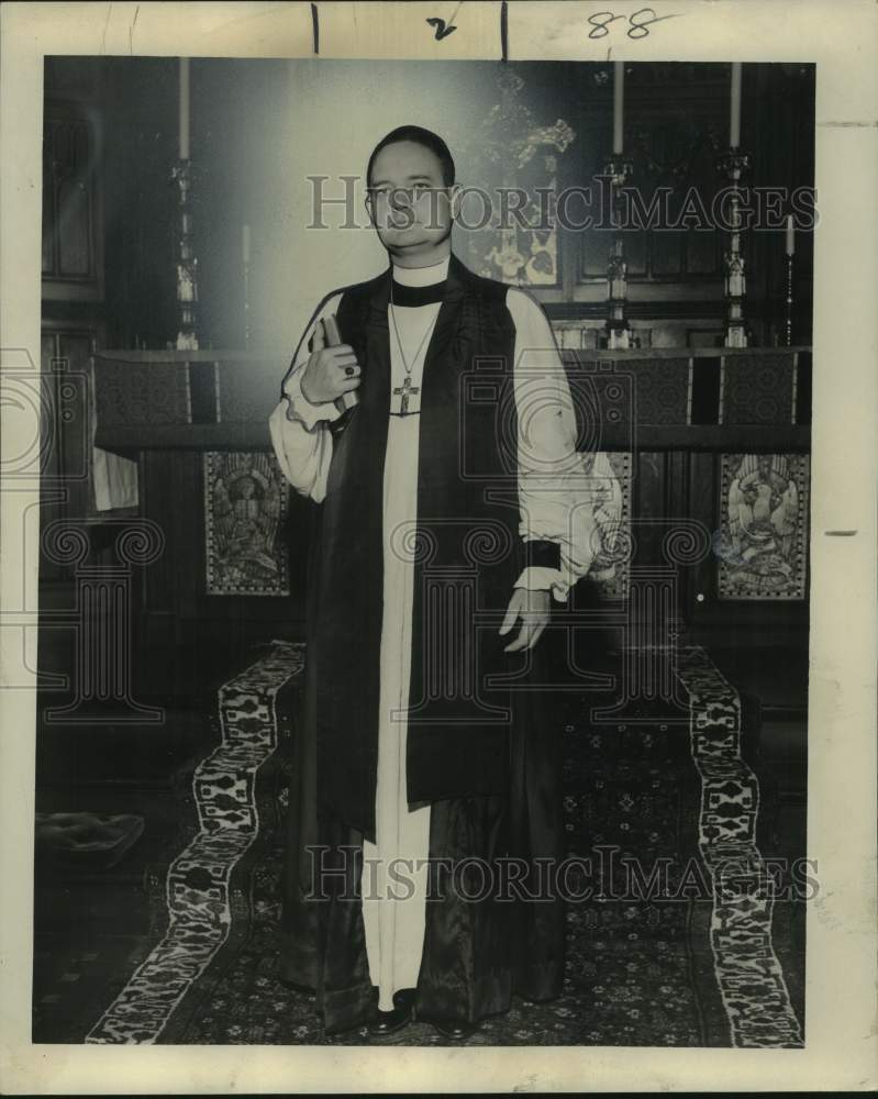 1952 Press Photo The Right Reverend Noland, Louisiana - noc11895