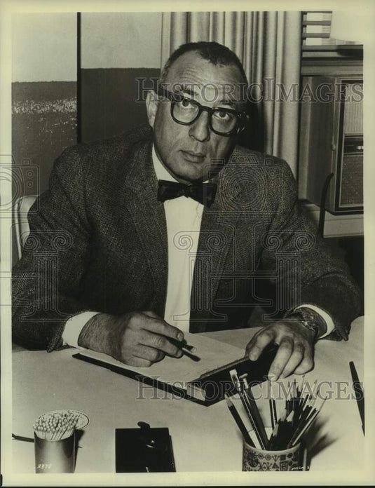 1966 Press Photo "Jericho" Producer, CBS Television Network- Historic Images