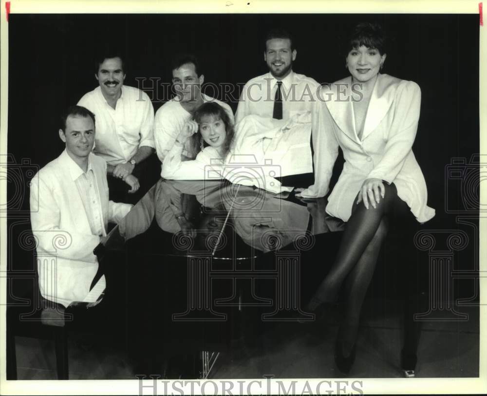 1991 Press Photo North Star Theatre &quot;Closer Than Ever&quot; Cast, Mandeville- Historic Images