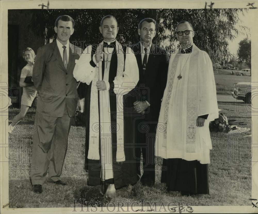 1960 Press Photo Ground-Breaking for New St. Augustine Episcopal Church Chapel