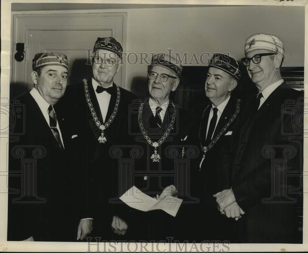 1964 Press Photo Knights Commander Court of Honor Investiture Ceremony