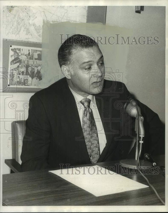 1970 Press Photo Michigan Organized Crime chief Vincent Piersant in Louisiana- Historic Images