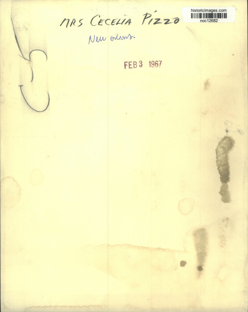 1967 Press Photo Mrs. Cecilia Pizzo, New Orleans - noc12682