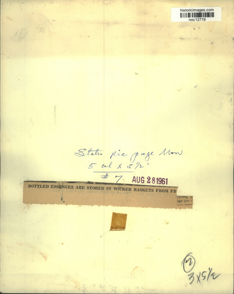 1961 Press Photo Wicker Baskets Used to Store Bottled Essemces - noc12719