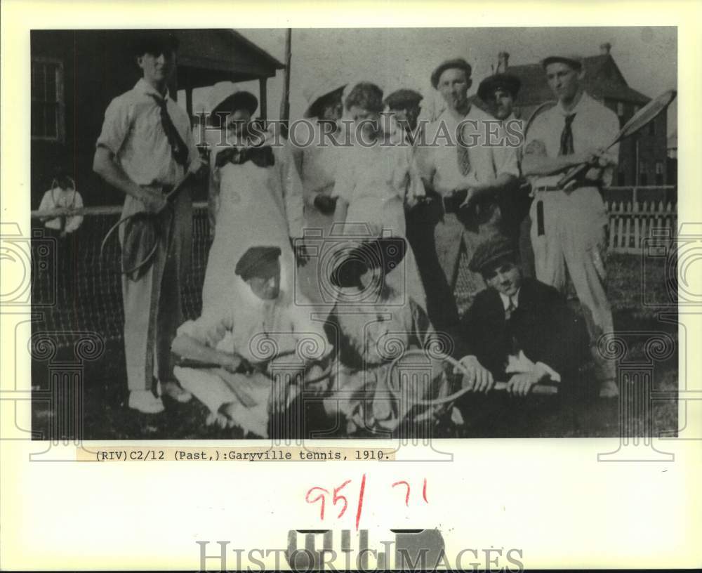 1910 Press Photo Garyville Tennis Team - noc12834