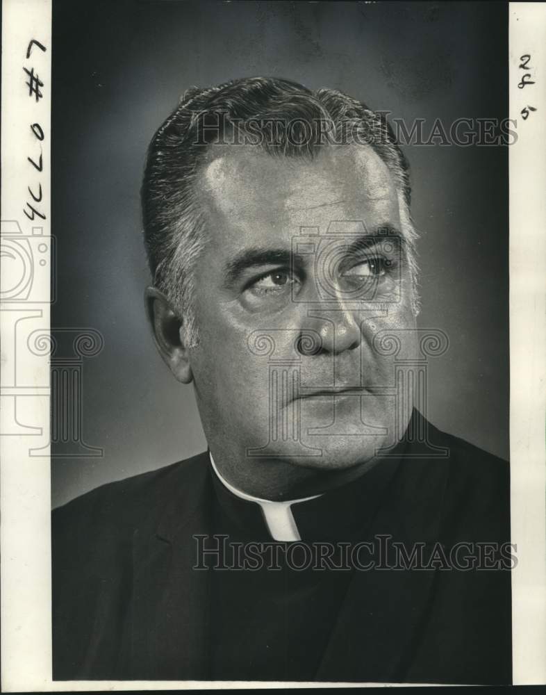 1974 Press Photo Reverend Peter Rogers, New Orleans Police Department Chaplain- Historic Images