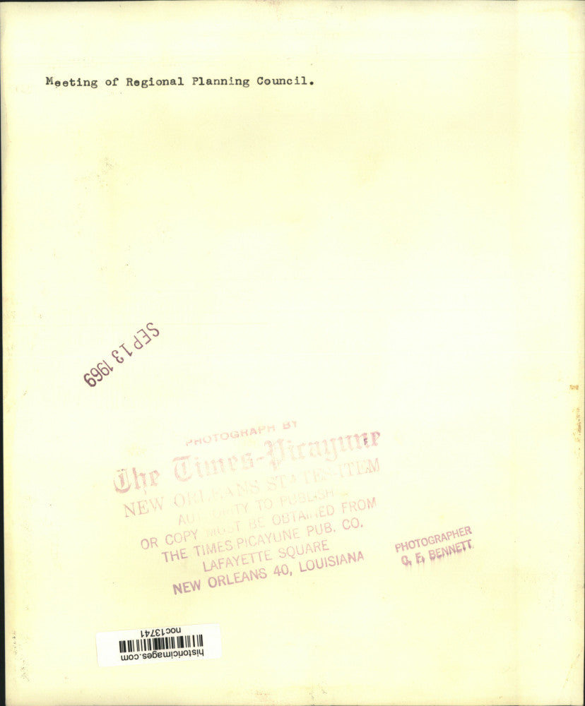 1969 Press Photo Meeting of New Orleans Regional Planning Council - noc13741