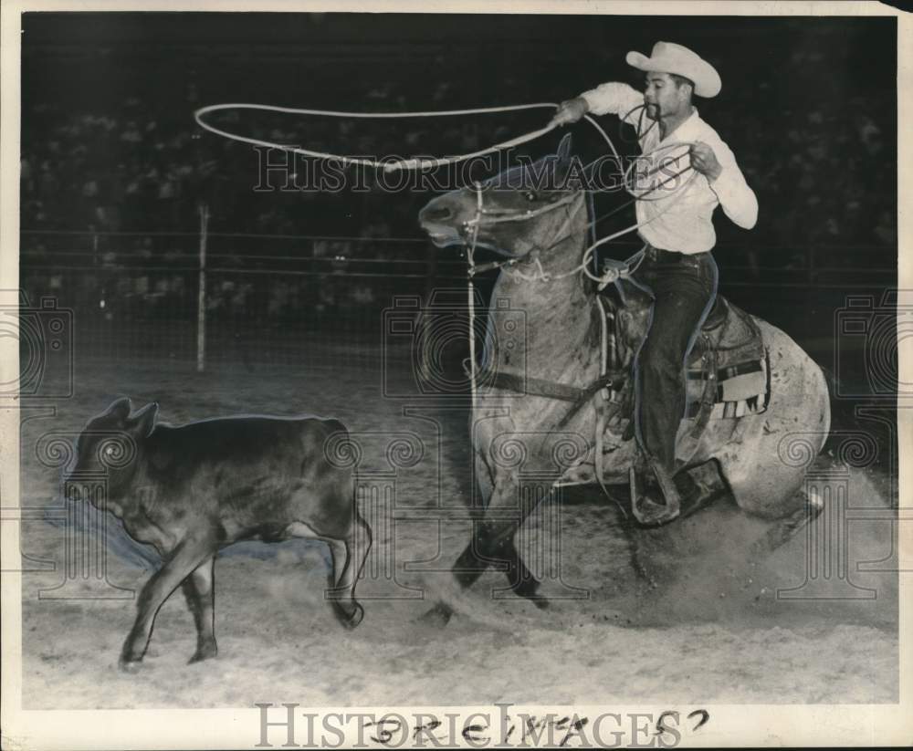1963 Press Photo Rodeo International - Cowboy from Abilene, Texas - noc13960