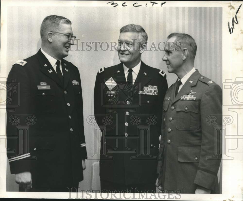 1969 Press Photo Military engineers at meeting at Monteleone Hotel in Louisiana